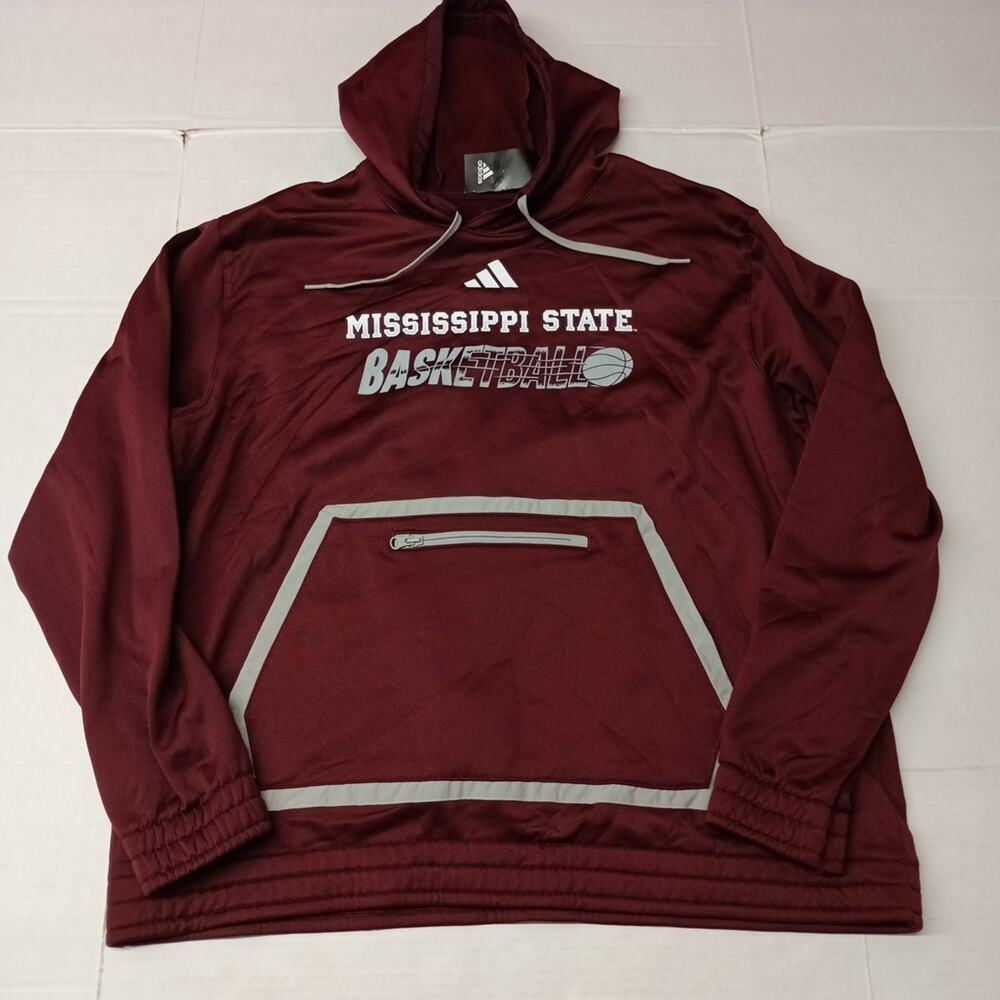 Mississippi State Bulldogs Adidas Hoodie Men’s 2XL Maroon